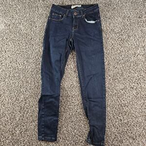 Monkey Ride Juniors Sz 9 High Rise Dark Wash Denim Blue Jeans Skinny